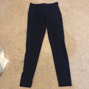 blue workout leggings with pockets